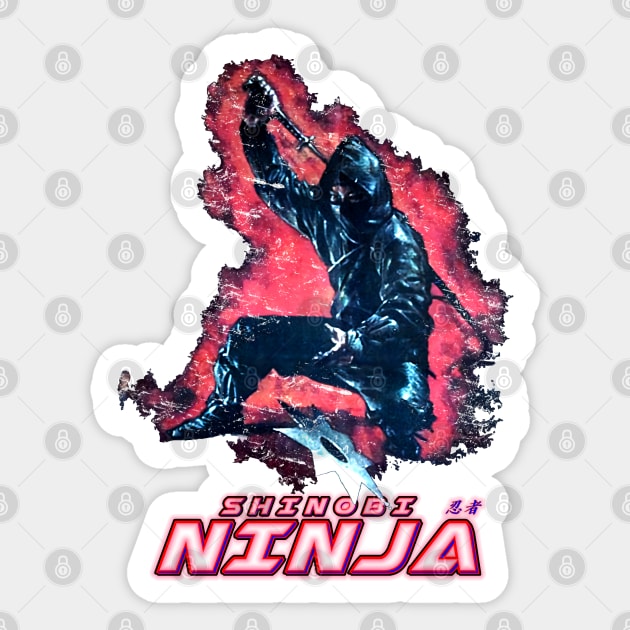 Shinobi Ninja Kung-Fu Vintage Sticker by 8 Fists of Tees